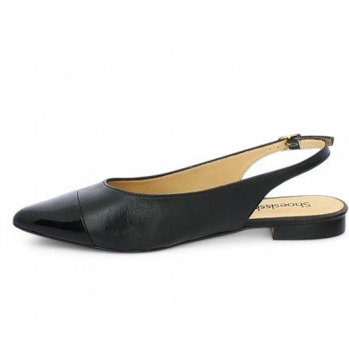 chaussure plate élégante femme grande taille Shoesissime, vue intérieure