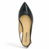 ballerine plate noire bout vernis grande taille Shoesissime, vue dessus