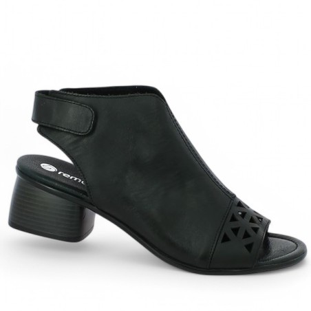 R8772-00 sandale noire Remonte grande taille Shoesissime, vue profil R8772-00 sandale noire Remonte grande taille Shoesissime, vue profil
