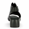 Zita - R8772-00 Black Covered Sandal - Remonte outsize shoes - Shoesissime