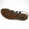 sandales grande pointure femme Remonte noir bijoux R3605-02 Shoesissime, vue semelle