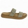 D2N50-90 mule strass beige doré Remonte grande pointure, vue coté