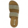 Mule femme bijoux strass beige doré 42, 43, 44, 45, vue dessus