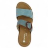 claquette réglable femme bleue grande pointure Remonte, vue dessus