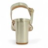 Nikita - Barefoot with gold heel - Heeled sandals 42, 43, 44, 45 - Shoesissime