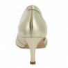 Farah - Escarpin open toe doré - Escarpins grande taille femme - Shoesissime