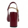 escarpin grande pointure vernis bordeaux Shoesissime, vue arrière