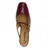 babies ouvertes 42, 43, 44, 45 vernis bordeaux Shoesissime, vue dessus