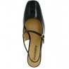 escarpin sling back vernis noir  grande pointure Shoesissime, vue dessus