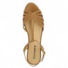 nu-pieds mode camel femme grande pointure Shoesissime, vue dessus
