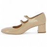talon babies femme 42, 43, 44, 45 vernis beige nude Shoesissime, vue intérieure