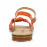 nu-pieds femme grande pointure orange Shoesissime, vue arrière