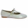 ballerine argent mode grande taille Shoesissime, vue coté