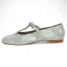 chaussure plate cuir argent femme 42, 43, 44, 45 Shoesissime, vue intérieure