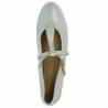 ballerine argent mode grande pointure Shoesissime, vue dessus