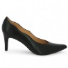 escarpin noir pointu grande taille femme Shoesissime, vue coté