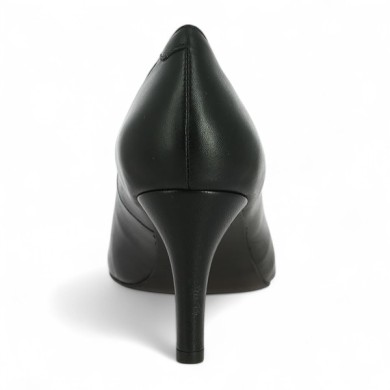 talons noir femme grande taille cuir Shoesissime, vue talon