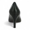 talons noir femme grande taille cuir Shoesissime, vue talon