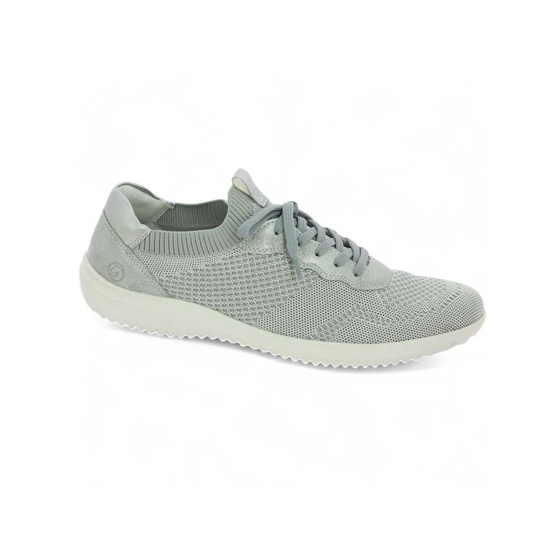 baskets grises stretch bout rond Remonte 42, 43, 44, 45 Shoesissime, vue profil