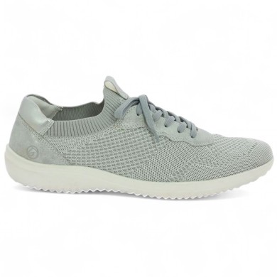 D1E05-40 baskets Remonte grise stretch 42, 43, 44, 45 Shoesissime, vue coté