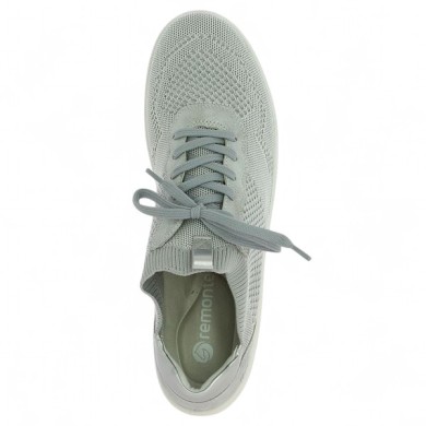 D1E05-40 tennis Remonte grise stretch grande pointure femme Shoesissime, vue dessus