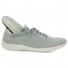 baskets confort grande taille femme stretch gris semelle amovible, vue détails