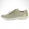 sneakers grande pointure femme tissu doré stretch D1E05-60 Remonte, vue intérieure