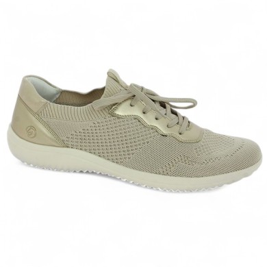 baskets dorée stretch femme 42, 43, 44, 45 D1E05-60 Remonte, vue profil