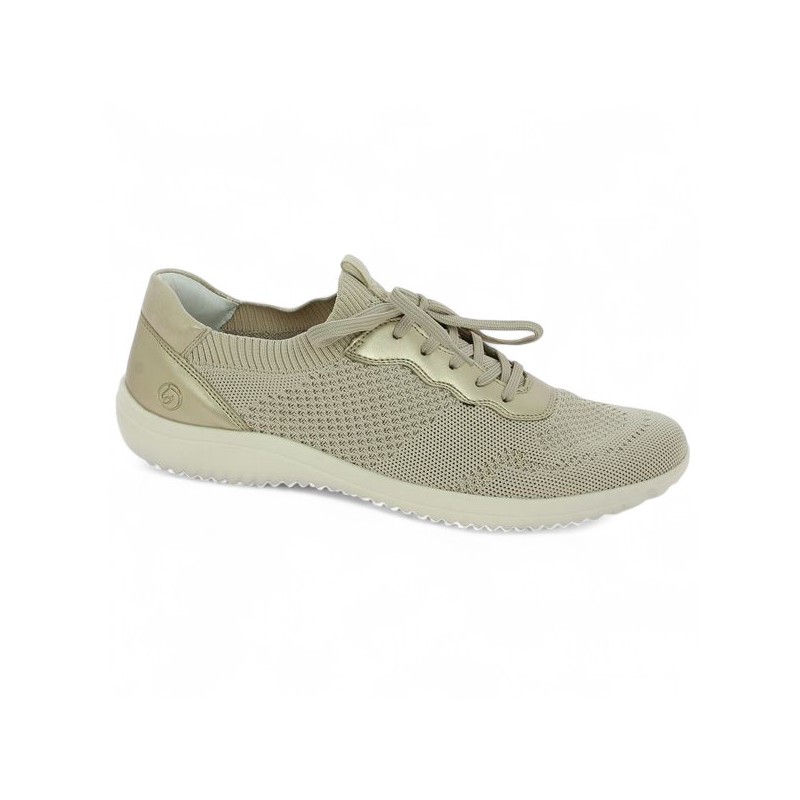 baskets dorée stretch femme 42, 43, 44, 45 D1E05-60 Remonte, vue profil