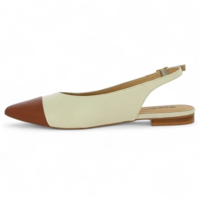 ballerine bicolore bout pointu grande pointure femme Shoesissime, vue intérieure
