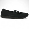 Women's Black Pull Up Ballerina in Large Size