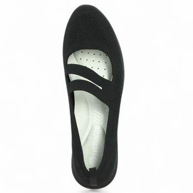 Women's Black Pull Up Ballerina in Large Size