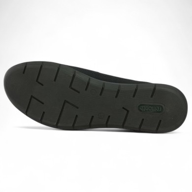 Tia - Ballerine Noir de Remonte pour femme en grande pointure - 42, 43, 44, 45 - Shoesissime