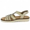 Nova - D2073-60 Sandale beige doré bijoux - Chaussures Remonte femme 42, 43, 44, 45 - Shoesissime