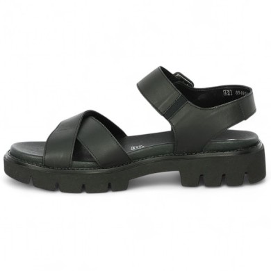 Mel - Black Barefoot with thick and notched sole in large size - Shoes 42, 43, 44, 45 - Shoesissime