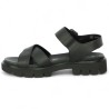Mel - Black Barefoot with thick and notched sole in large size - Shoes 42, 43, 44, 45 - Shoesissime