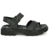 Mel - Black Barefoot with thick and notched sole in large size - Shoes 42, 43, 44, 45 - Shoesissime