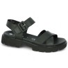 Mel - Black Barefoot with thick and notched sole in large size - Shoes 42, 43, 44, 45 - Shoesissime