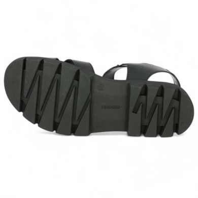 Mel - Black Barefoot with thick and notched sole in large size - Shoes 42, 43, 44, 45 - Shoesissime