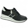 Darla - Sneakers compensée bleu D0T03-14 - Chaussures Remonte grande size - Shoesissime