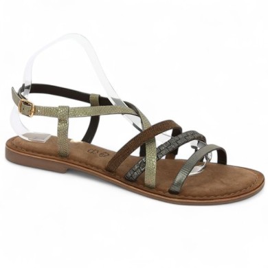 sandales plate fine femme 42, 43, 44, 45 Shoesissime, vue profil