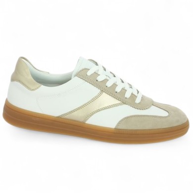 Louisy - D2C01-81 Baskets plate semelle beige - Baskets Remonte grande taille - Shoesissime