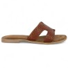 Hella - Mule H brown camel women - Mules large size - Shoesissime