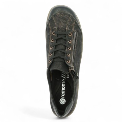 Tennis femme grande pointure Remonte R1402-07 marron Shoesissime, vue dessus