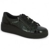 D1C09-00 baskets vernies noire Remonte 42, 43, 44, 45 Shoesissime, vue profil