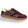 D2C05-33 sneakers grande taille femme bordeaux Remonte Shoesissime, vue profil