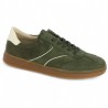 D2C05-54 Baskets velours vert kaki Remonte 42, 43, 44, 45 Shoesissime, vue profil