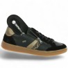 Suzon - Sneakers black and leopard D2C04-03 - Baskets Remonte 42, 43, 44, 45 - Shoesissime
