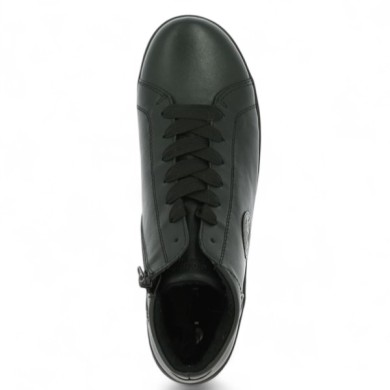 D1E71-03 Tennis cuir noir femme grande taille Remonte, vue dessus