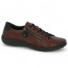 D1E03-35 Baskets de ville Remonte rouge foncé 42, 43, 44, 45 Shoesissime, vue profil
